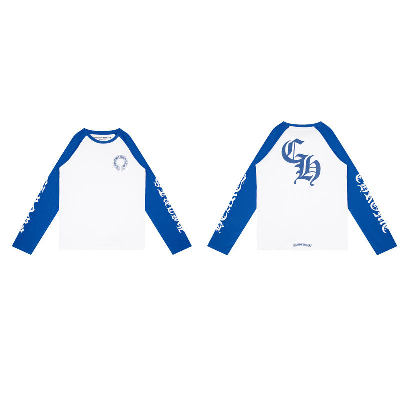 CHH  Heart Long Sleeve Shirt Unisex Fashion Loose Long Sleeve Shirt