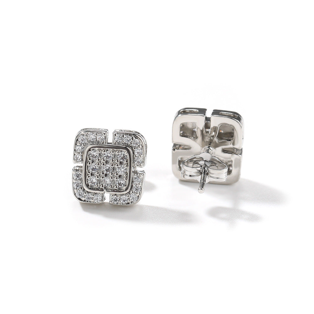 Earrings Zircon Cross Earrings Various Styles Crosses Spectrum