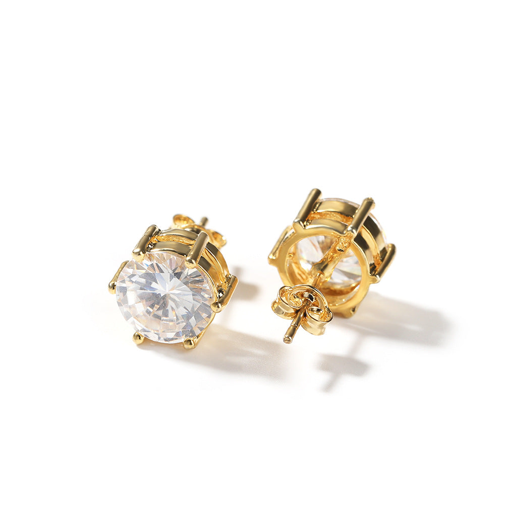 Earrings Zircon Earrings St. Valentine's Spectrum