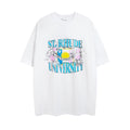 Rhude T Shirt Micro Label Flower Letter Print Pattern Short Sleeve T-Shirt