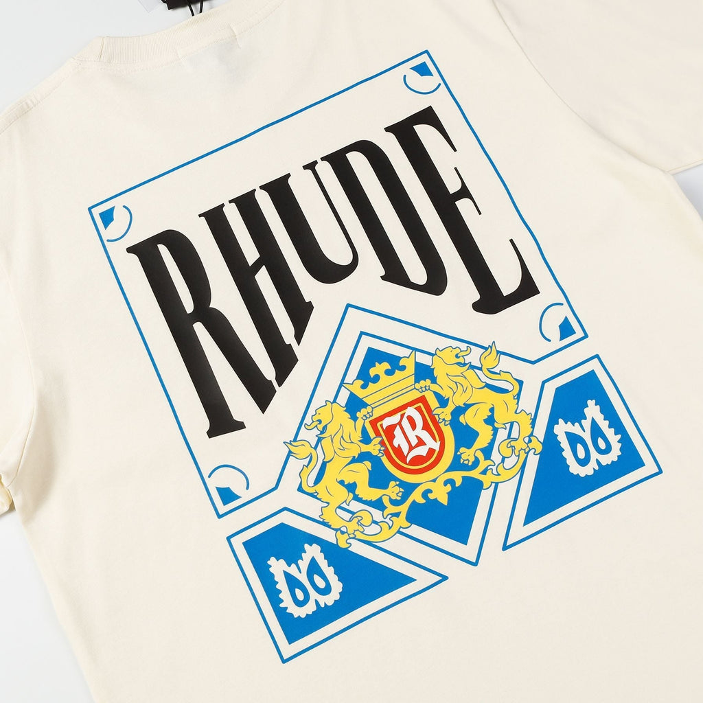 Rhude T Shirt Micro Standard Poker Printed Short Sleeve T-Shirt