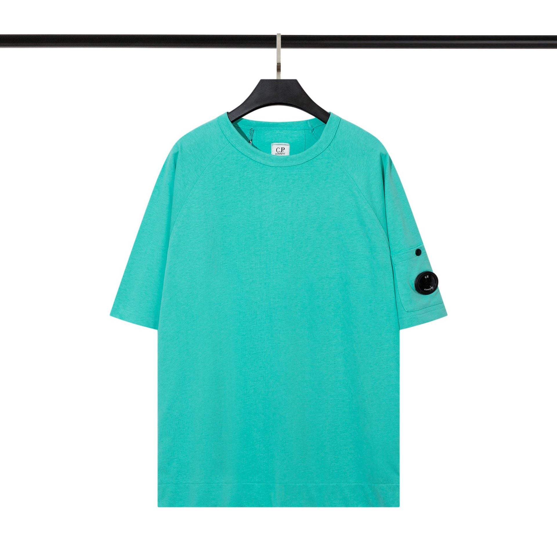 Cp Company T Shirts Men's Cotton Embroidered Casual Crew Neck