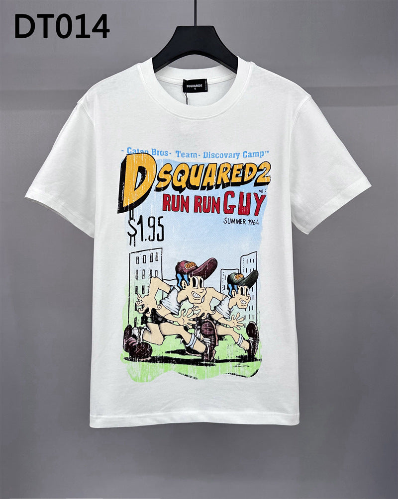 DSQ2 T Shirts New Cartoon Personality Printing