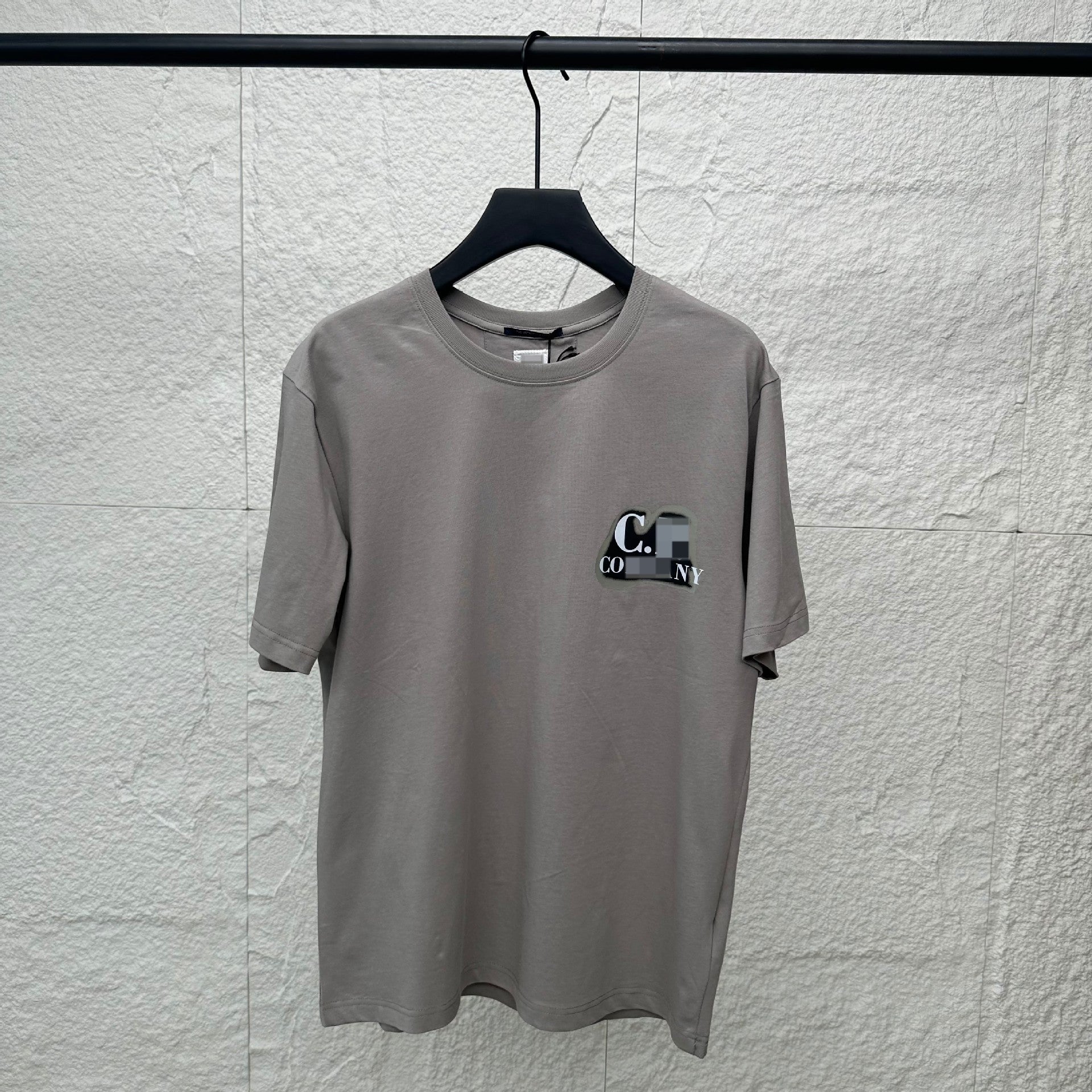 Cp Company T Shirts Embroidery Casual Crew Neck Short Sleeves