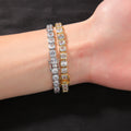 Bracelet Bracelet Copper Zircon Hip Hop Spectrum St. Valentine's
