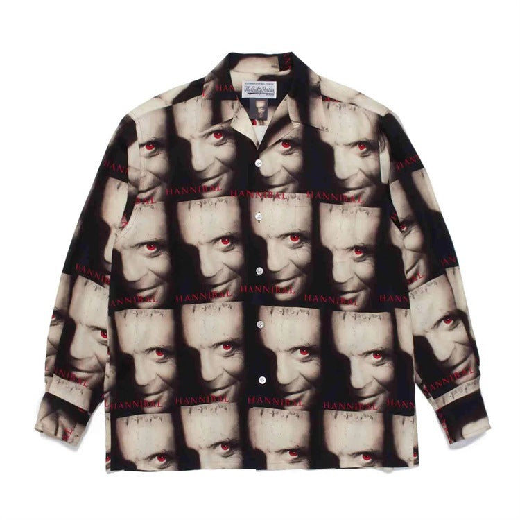 GUILTYPARTIES TIGER Long sleeved shirt Hannibal full print, Hawaiian long sleeve shirt
