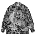 GUILTYPARTIES TIGER Long sleeved shirt 23FW Bamboo Forest Tiger TIMLEHI Hawaiian rayon long-sleeved shirt men
