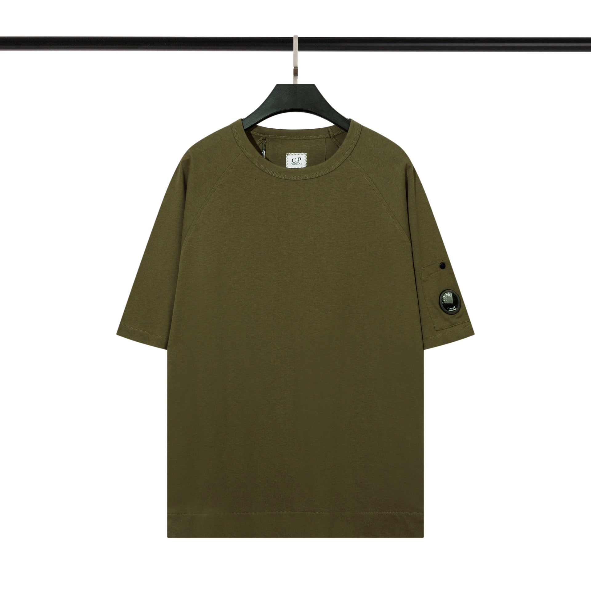 Cp Company T Shirts Men's Cotton Embroidered Casual Crew Neck