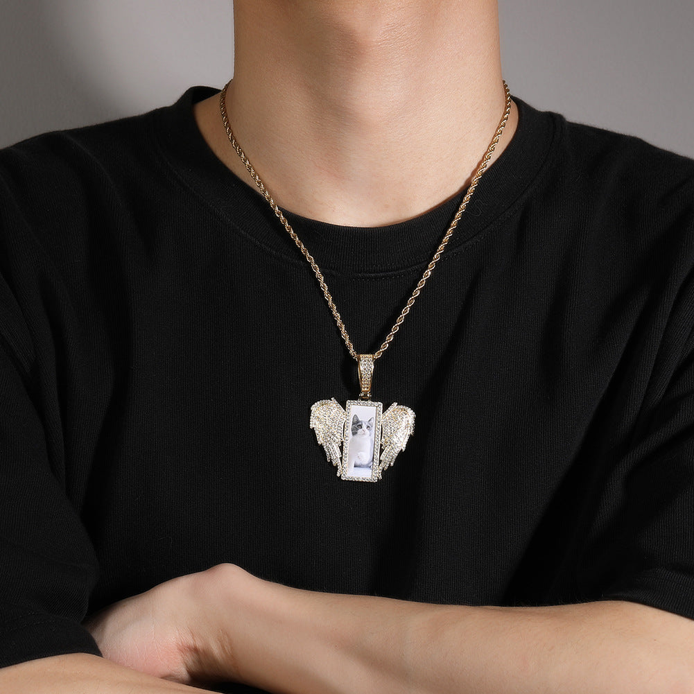 Jewelry Creative Ins Wind Rectangle Wings Animal Spectrum St. Valentine's
