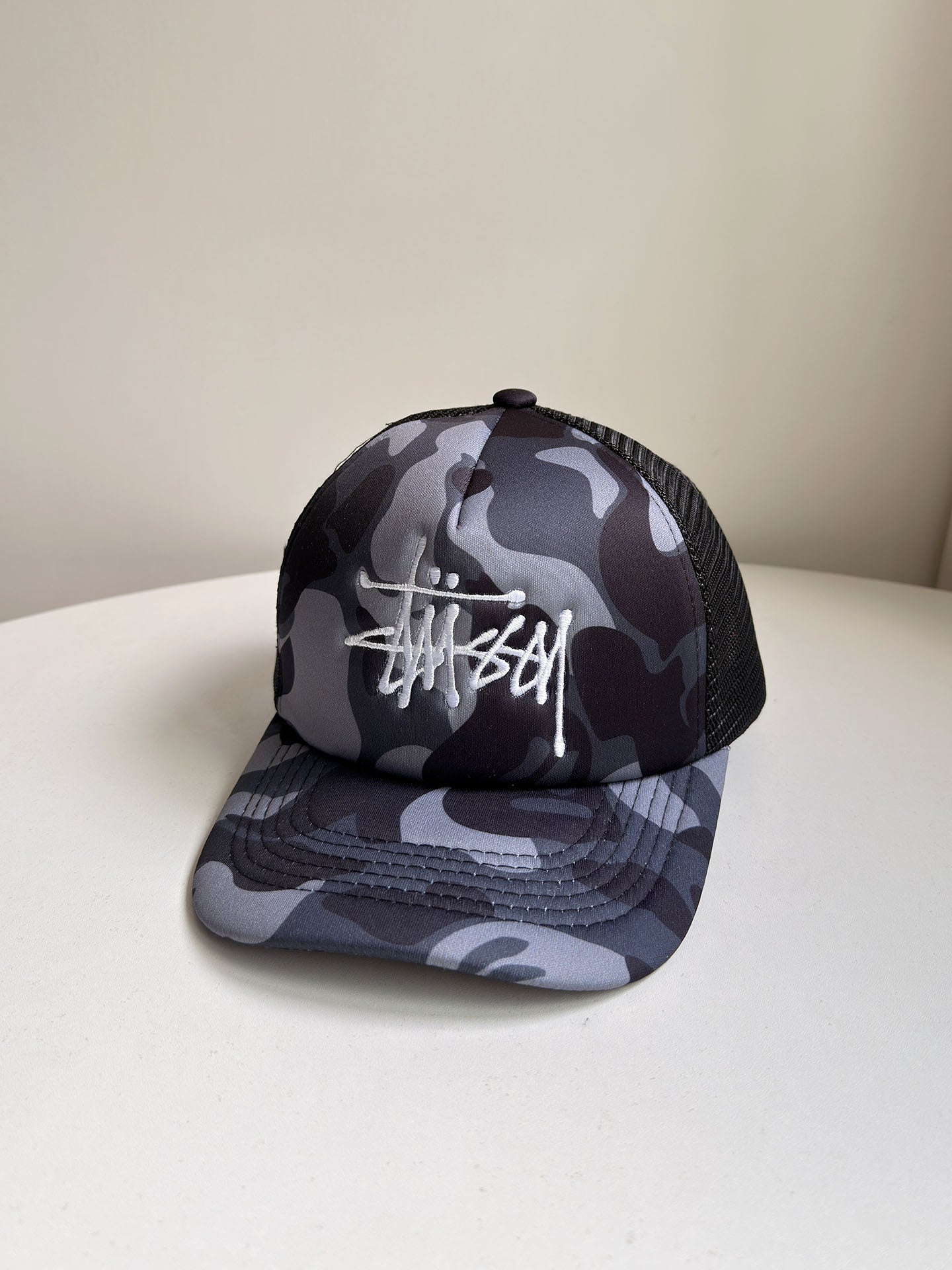 Stussy hat camouflage embroidered baseball cap hip hop cap women summer sun visor versatile street