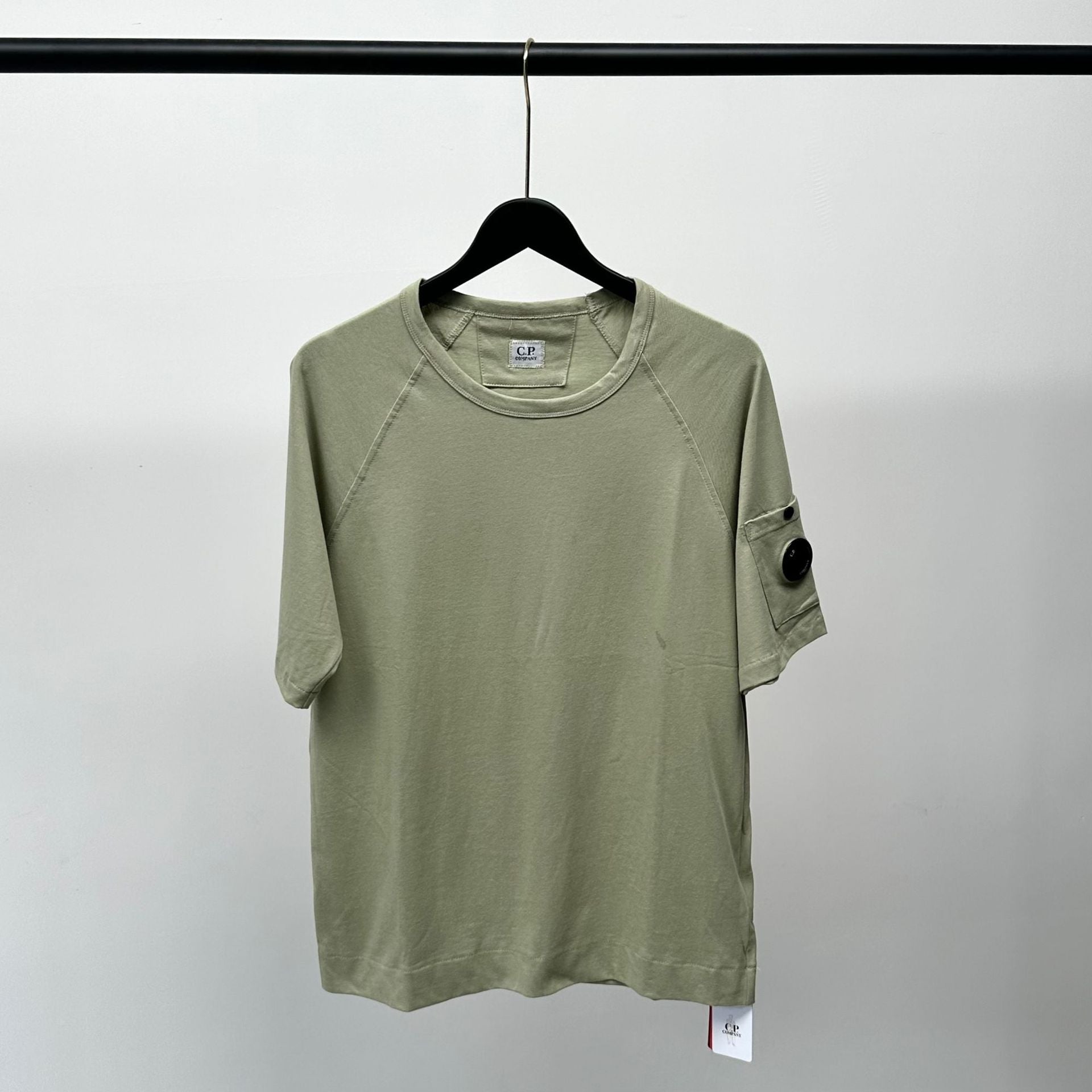 Cp Company T Shirts Men's Cotton Embroidered Casual Crew Neck