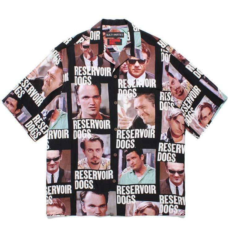 GUILTYPARTIES TIGER Shirts 24ss RESERVOIR DOGS Reservoir Dog Hawaiian Short Sleeve Shirt
