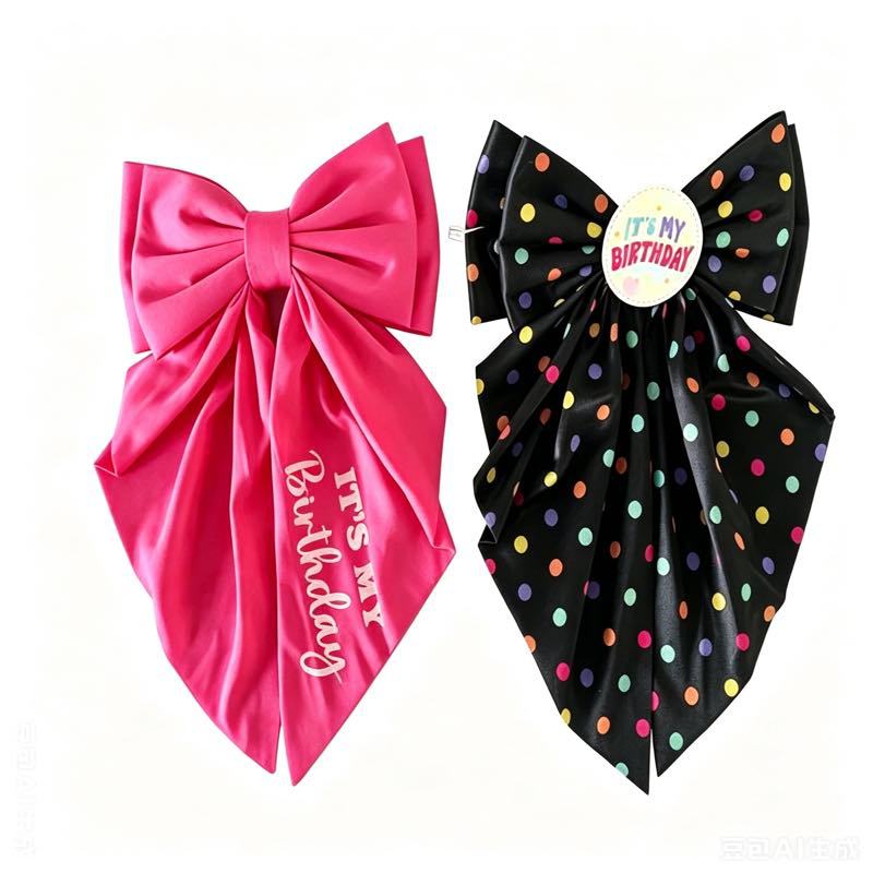 Birthday Collection Bow Hairpin Holiday Party