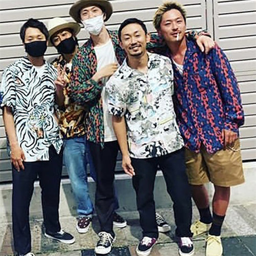 GUILTYPARTIES TIGER Long sleeved shirt 22AW Japanese LEOPARD Cuban collar casual leopard print long sleeved shirt men