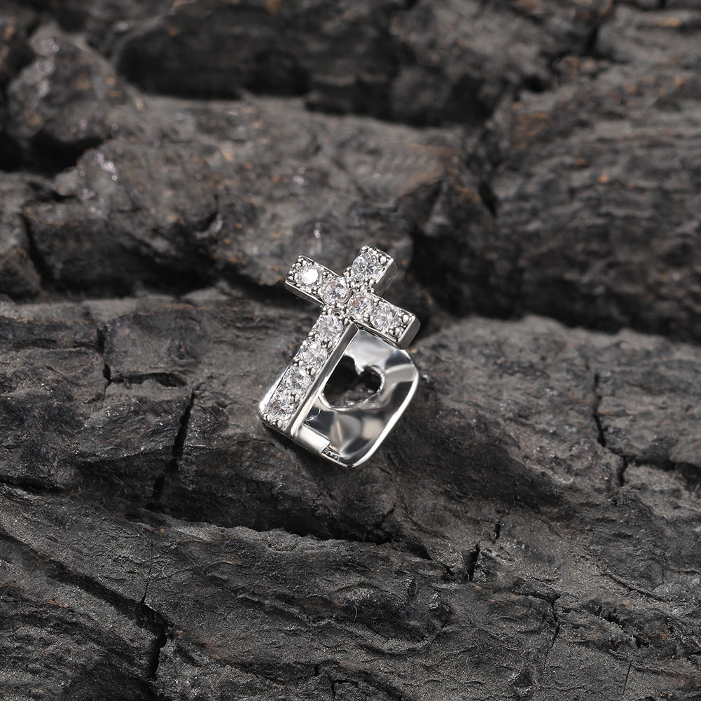 Grillz TeethGrillz Microencrusted Zircon Cross Spectrum