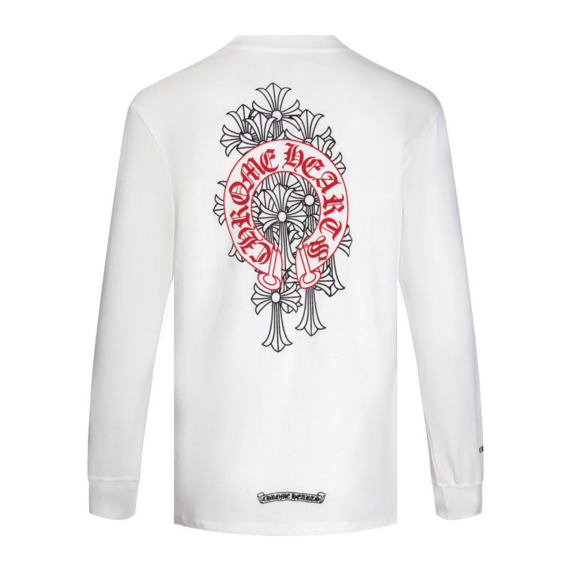 CHH  Heart Long Sleeve Shirt Unisex Fashion Loose Long Sleeve Shirt