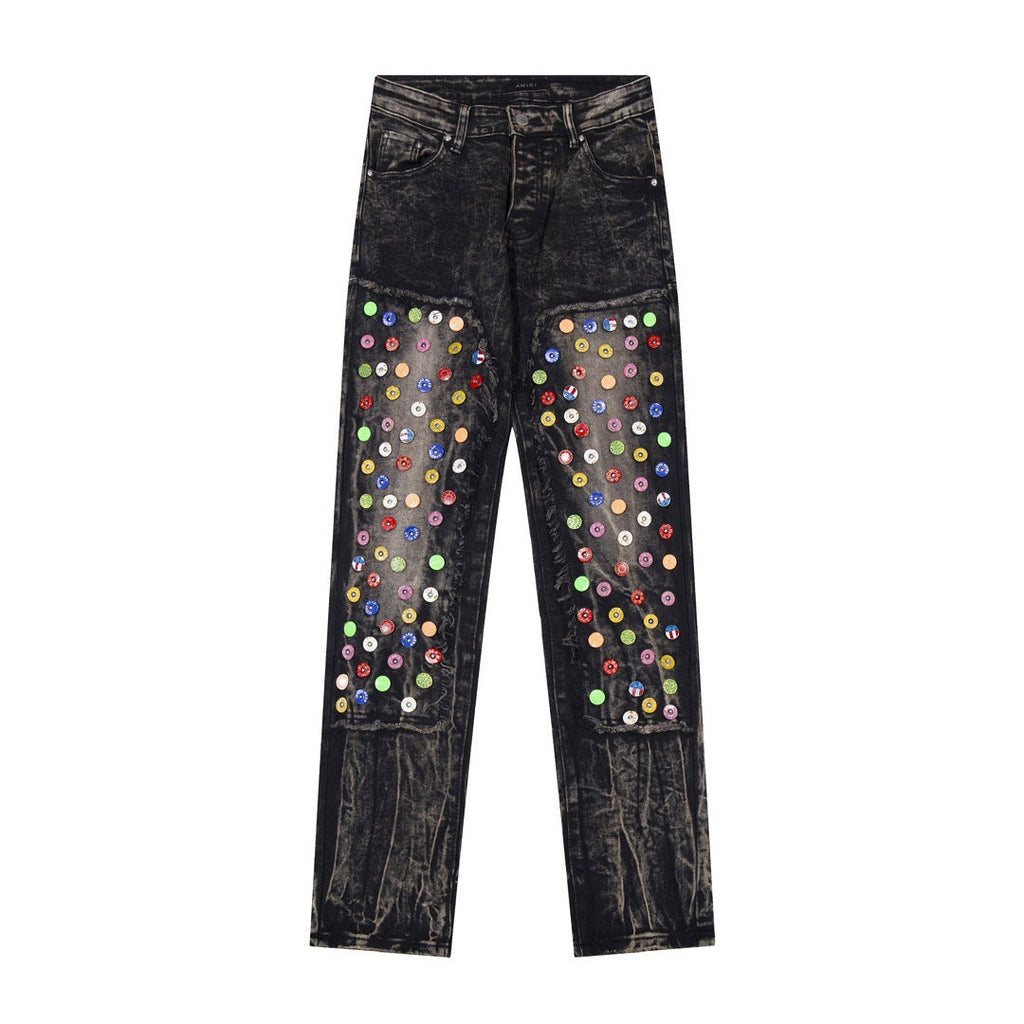 Amiri Jeans Slim Fit Stretch Stickers Jeans