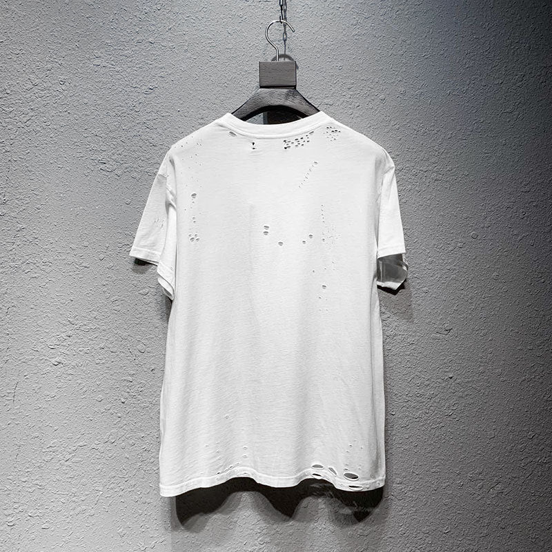 Amiri T Shirt Short Sleeve Printed Casual Hip Hop T-shirt Men