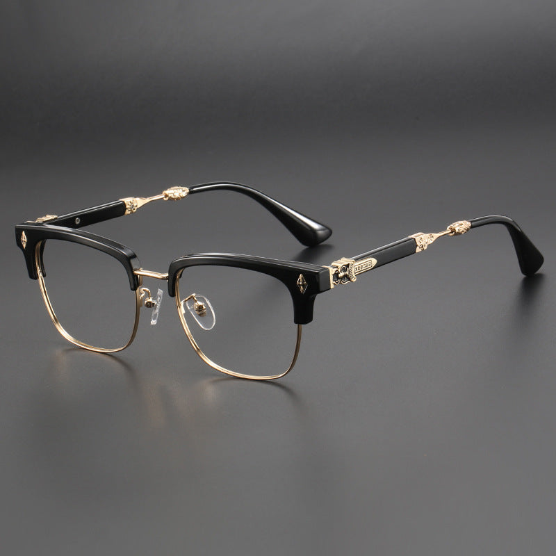 Chrome Hearts glasses luxury sword, half frame glasses