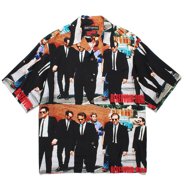 GUILTYPARTIES TIGER Shirts 24ss RESERVOIR DOGS Reservoir Dog Hawaiian Short Sleeve Shirt