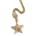 Jewelry Hip Hop Diamond Swivel Pentagram Pendant Necklace Cannabis Royalty Spectrum St. Valentine's