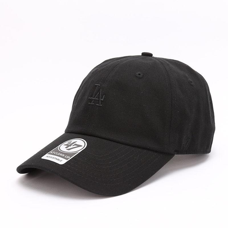 Dodgers and Yankees Baseball Cap 47brand Baseball Cap Female Casual Soft Top All Black