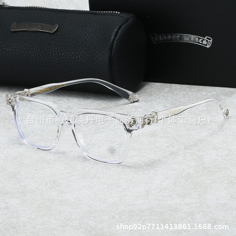 Chrome Hearts glasses Large frame Ultra light anti blue light for men and women