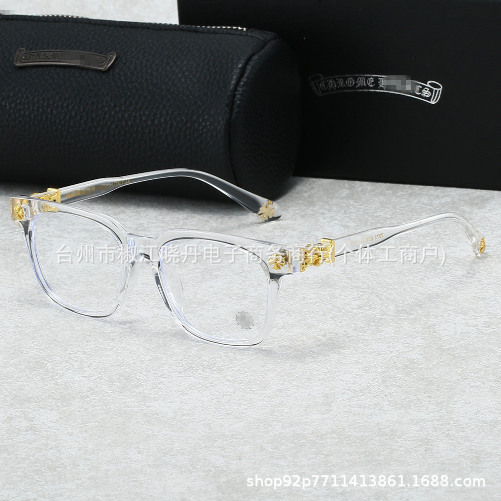Chrome Hearts glasses Large frame Ultra light anti blue light for men and women