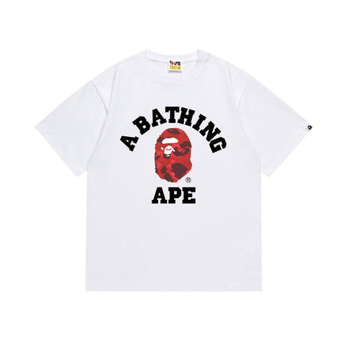 Bape Bathing Shark and ape head print T Shirt