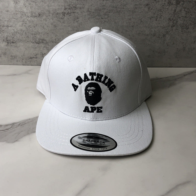 Bathing Ape Bape Hat Ape Head Cap Versatile Flat Edge Baseball Cap