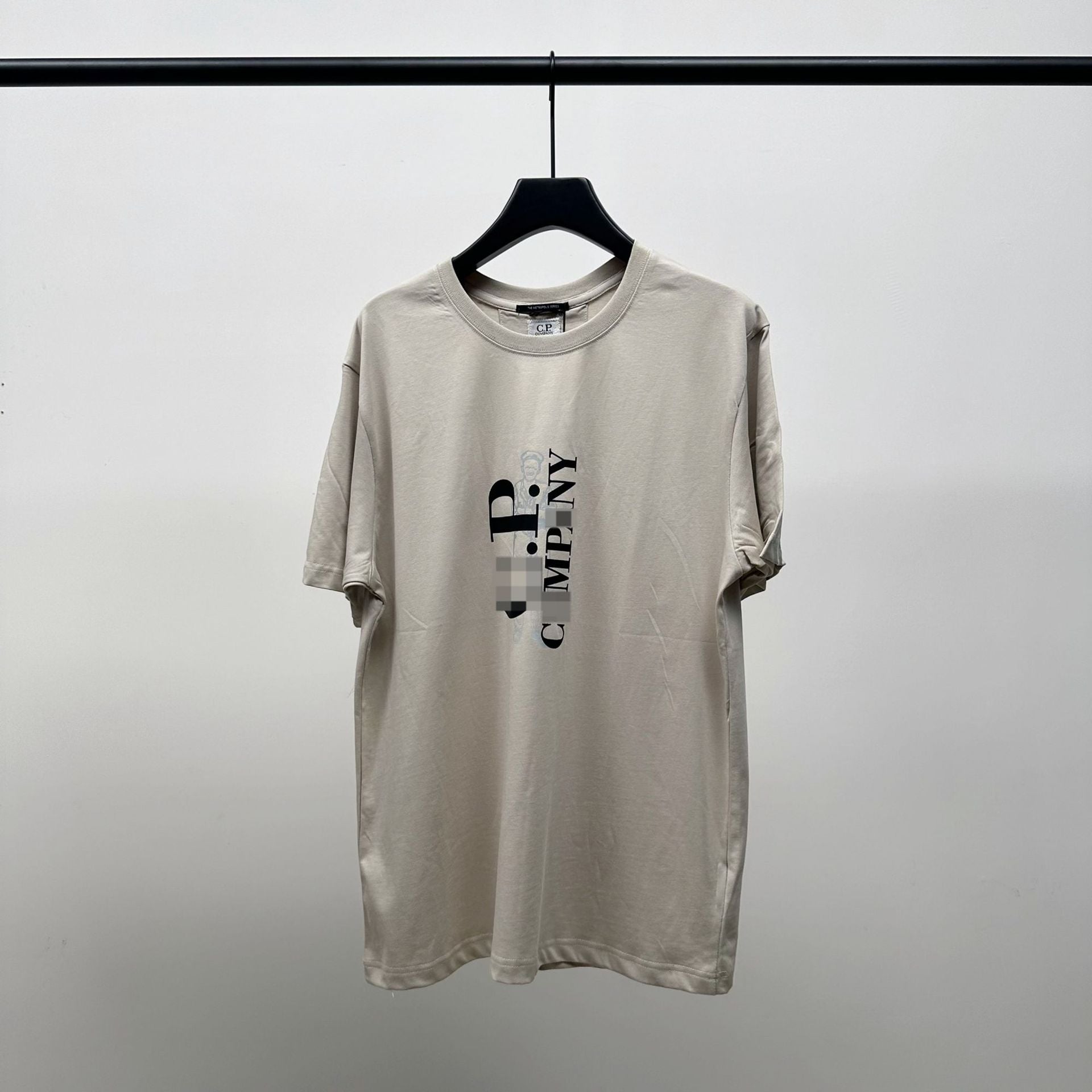 Cp Company T Shirts Men's Cotton Embroidered Casual Crew Neck