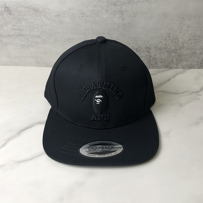 Bathing Ape Bape Hat Ape Head Cap Versatile Flat Edge Baseball Cap