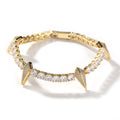Bracelet Black Panther Bracelet with Diamonds Hip Hop Ins Copper Spectrum St. Valentine's