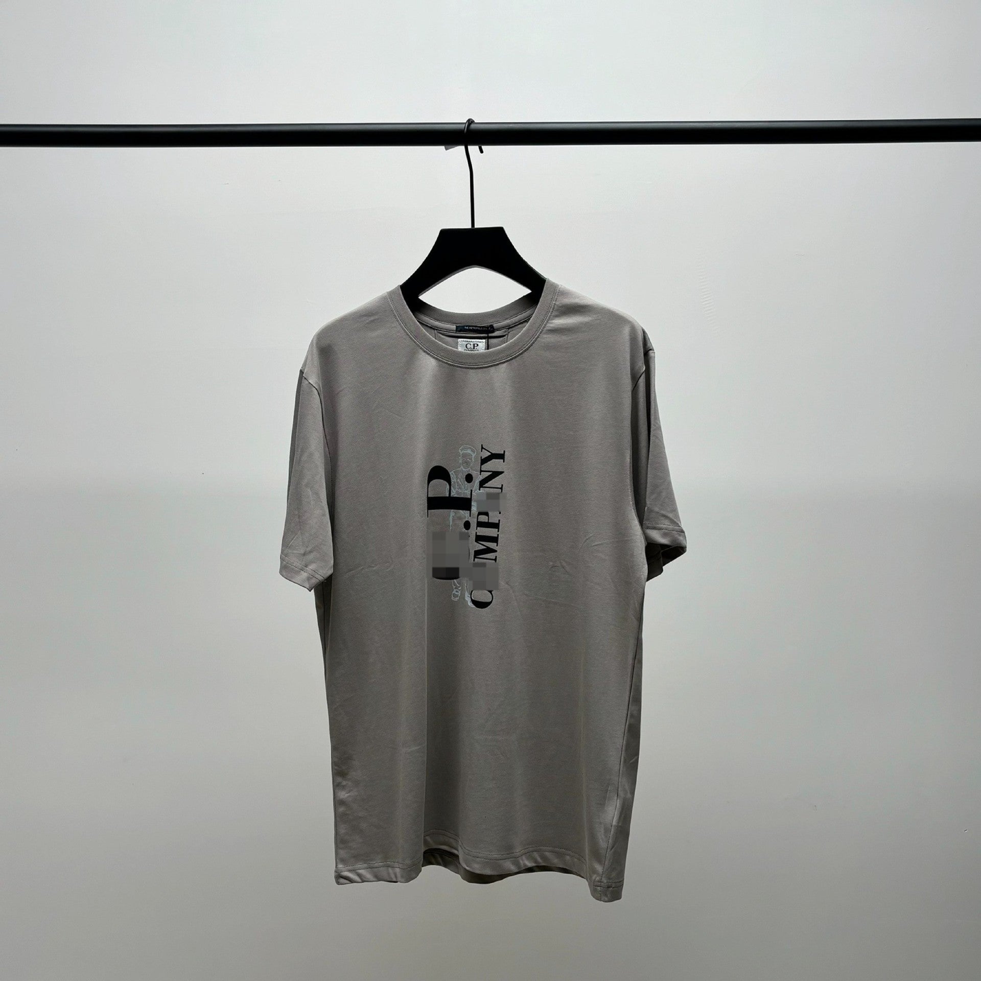 Cp Company T Shirts Men's Cotton Embroidered Casual Crew Neck