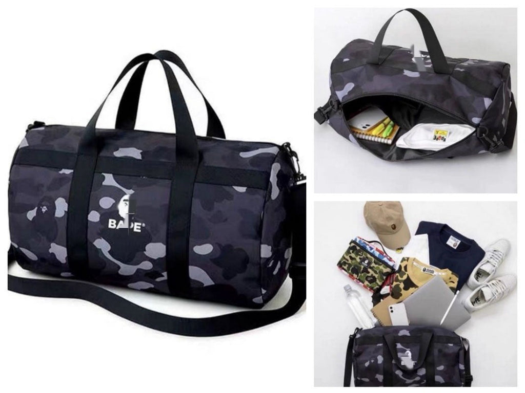 BAPE Bag black and white camouflage