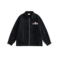 Unisex Jacket Washed Overalls Detroit Jacket Retro Lapels Coat