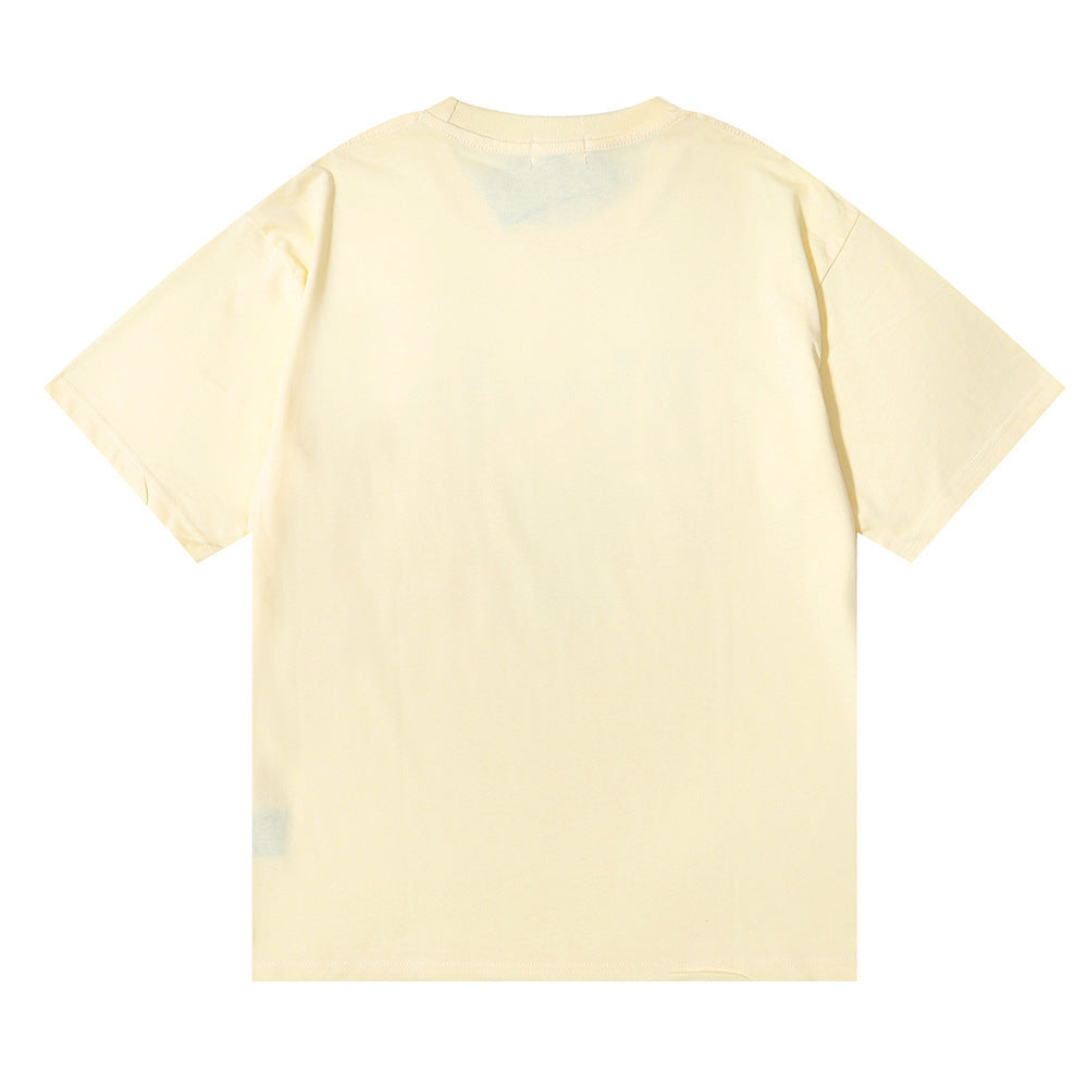 Rhude T Shirt Micro Label Yacht Print Short Sleeve T-Shirt