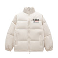 Mens Vintage Jackets Cotton Clothing Short High Street Stand-Up Collar Warm Padded Jacket