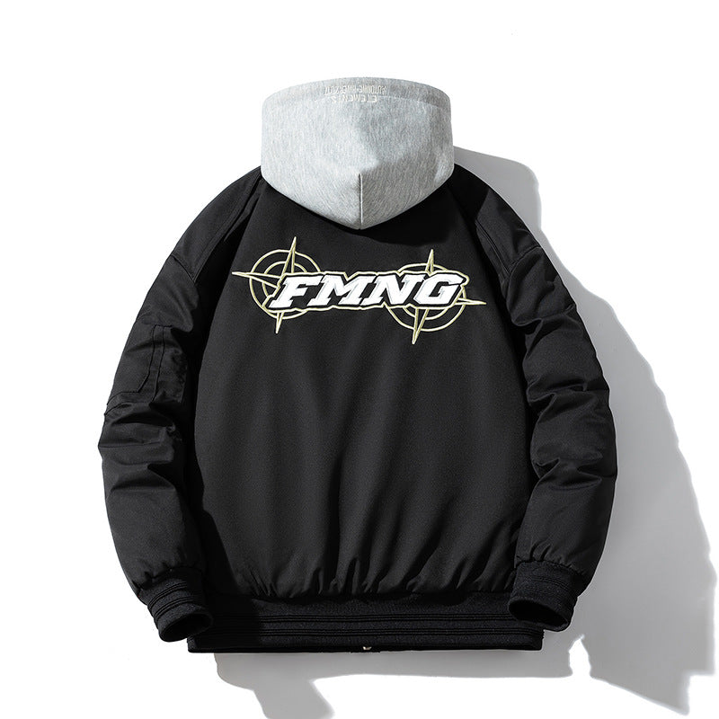 Mens Vintage Jackets Jacket Padded Thickened Baseball Jacket Cotton Jacket