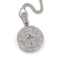 Jewelry Summer Cross Pendant Full Diamond Necklace Spectrum Far East