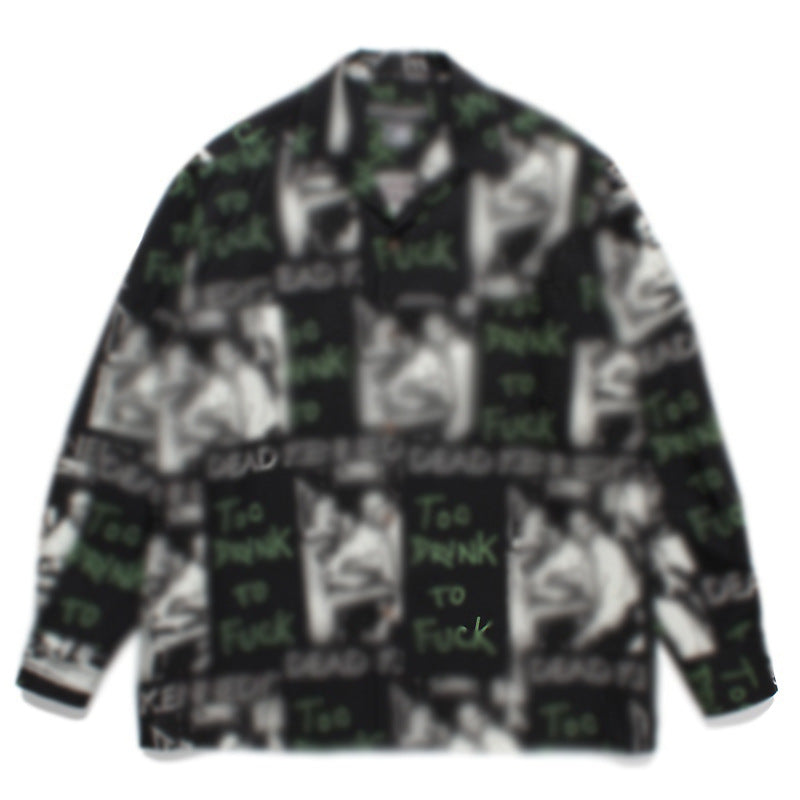 GUILTYPARTIES TIGER Long sleeved shirt printed long-sleeved shirt men's and women's trendy brand street loose Hawaiian shirt