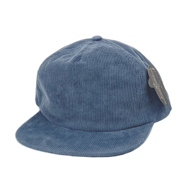 Trendy flat brimmed snapback hats corduroy autumn winter breathable heattech