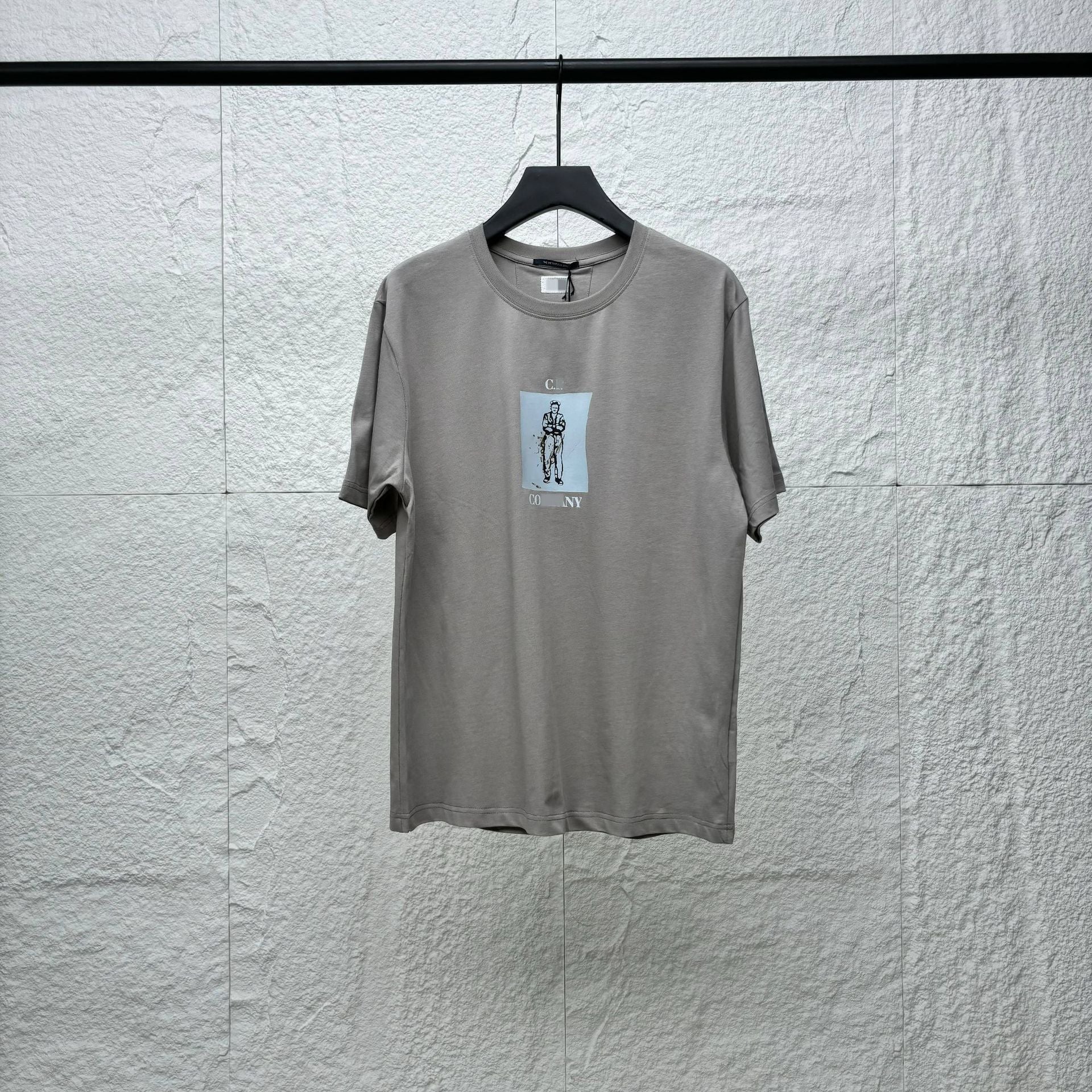 Cp Company T Shirts Cotton Embroidery Casual Crew Neck