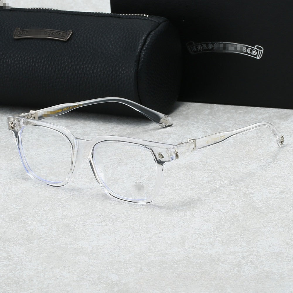 Chrome Hearts glasses men's and women's square flat glasses travel fashion