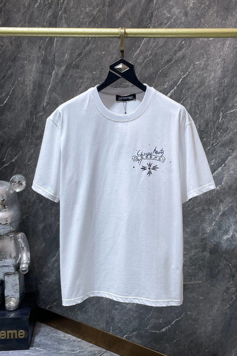 Chrome heart T shirts High-quality 100% cotton streetwear