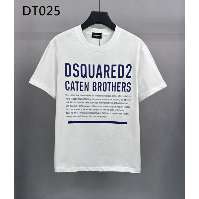 DSQ2 T Shirts Crew Neck Cotton Bottom Shirt