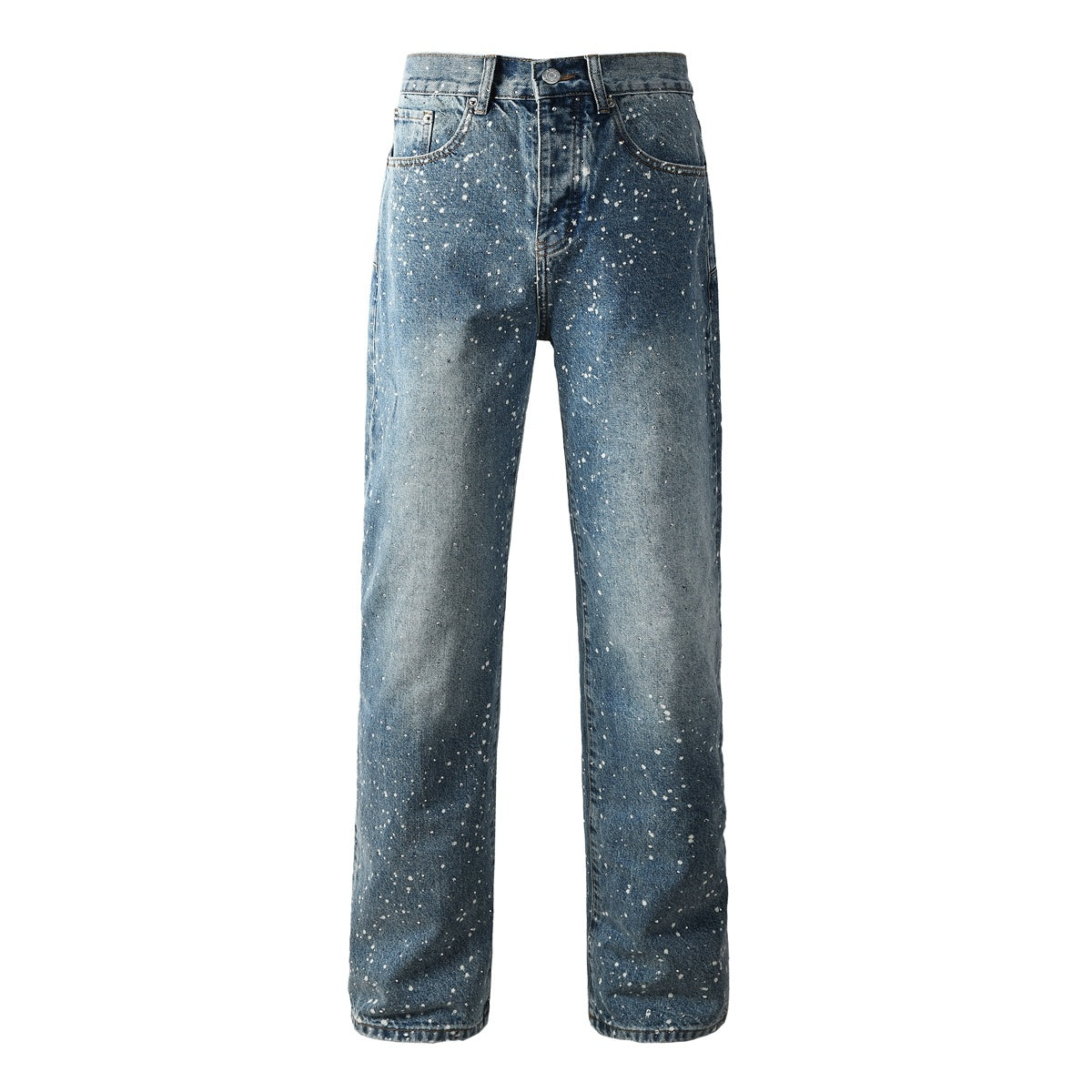 Mens trendy purple jeans, 100% cotton  Jeans Rhinestones #9126