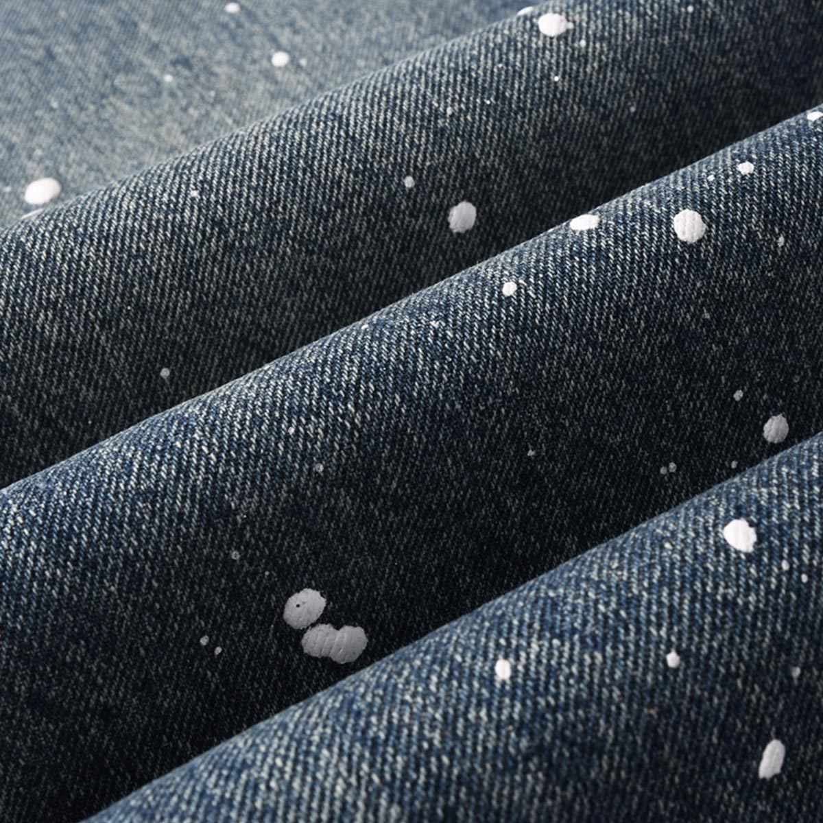 Mens trendy purple jeans, 100% cotton Jeans Rhinestones #9139