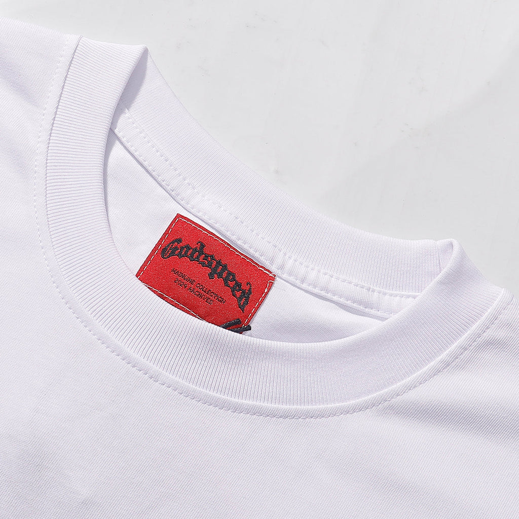 Godspeed T Shirts Technology Gaze Skull Printing Cotton Casual Short Sleeve Men and Women