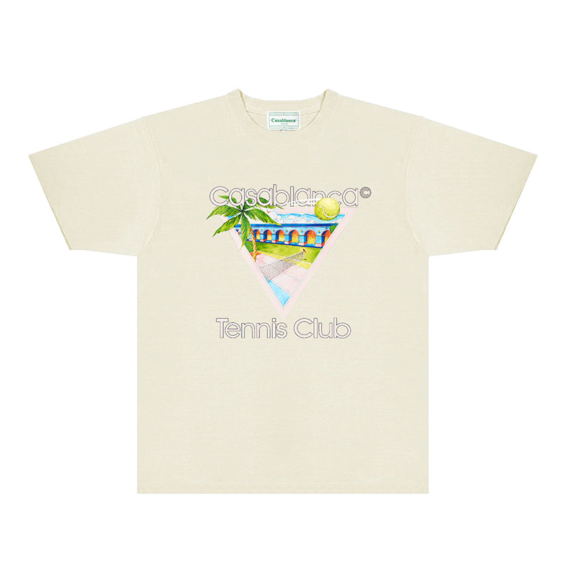Casablanca T Shirts Fashion Print Street